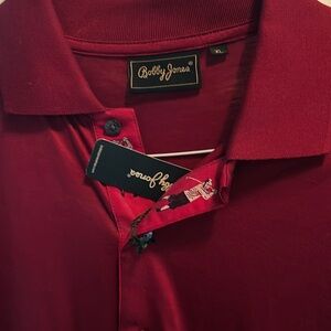 Bobby Jones new with tags XL golf shirt in deep red